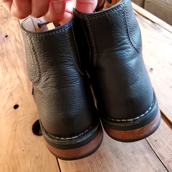 Cole Haan Men's CANTON Stitch Black  Leather Boots Size 8 1/2 - Picture 10 of 16